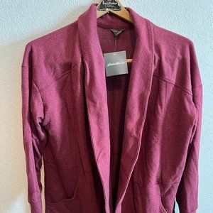 Eddie Bauer Camp Fleece Wrap Cardigan